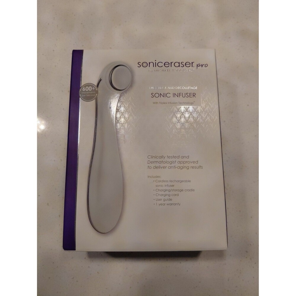 SonicERASER Pro Michael Todd Beauty Sonic Infuser Face Neck Decolletage NEW